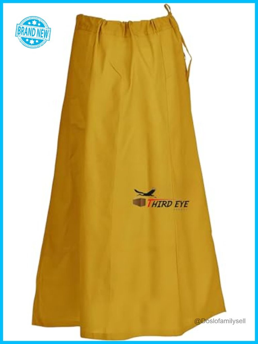 100% Cotton Petticoat For Saree Adjustable Waist Sari Underskirt Half Slip